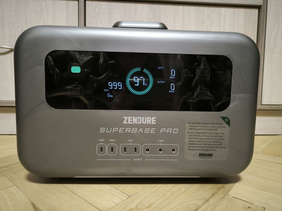 Зарядна станція Zendure SuperBase Pro 1500 2000 W, 1440 Wh Grey