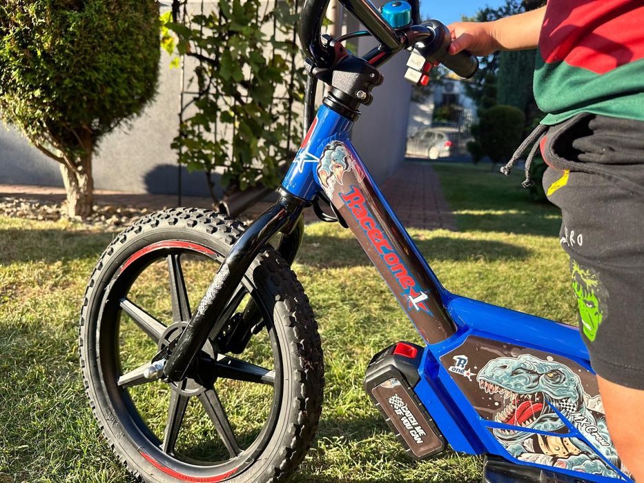 Racerone R1 Go 16" Niebieski rower biegowy elektryczny