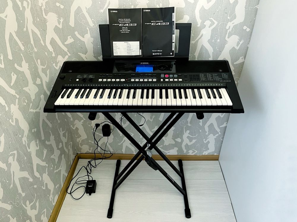 Синтезатор Yamaha PSR E-433!! Піаніно, Клавіші.