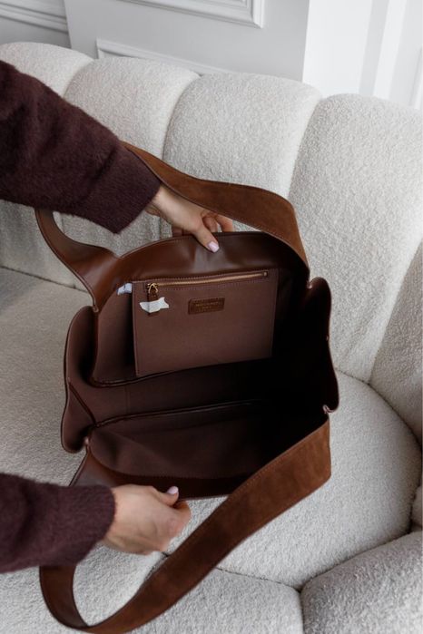 Сумка YSL Yves Saint Laurent Le 5 A 7 шоколадна