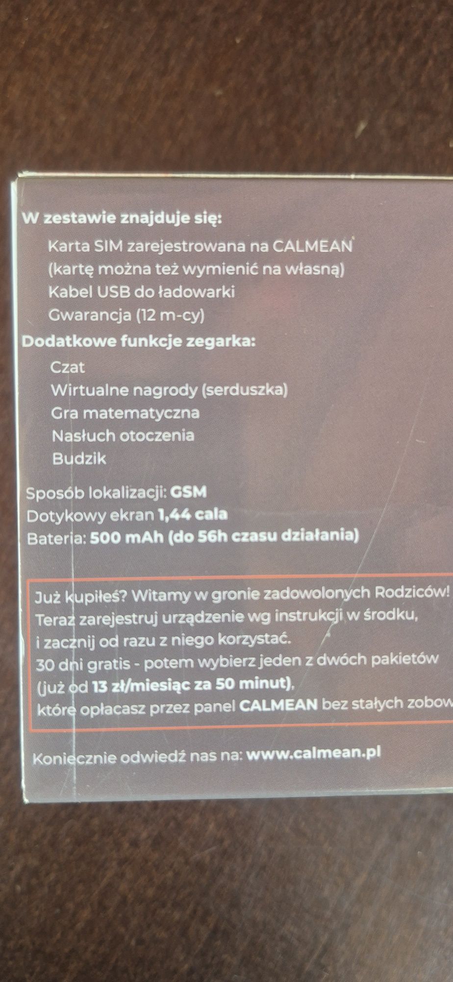 Nowy Smarwatch dla dzieci Calmean.