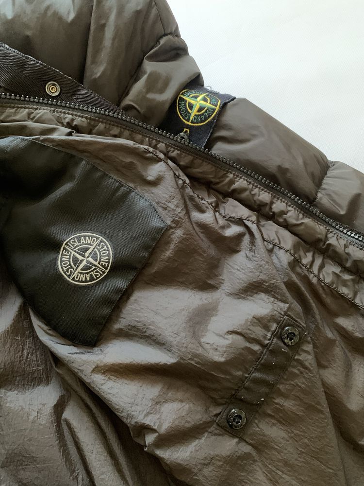 Stone island garment dyed crinkle reps ny down S/M куртка пуховик