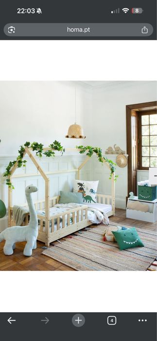Cama Montessori criança