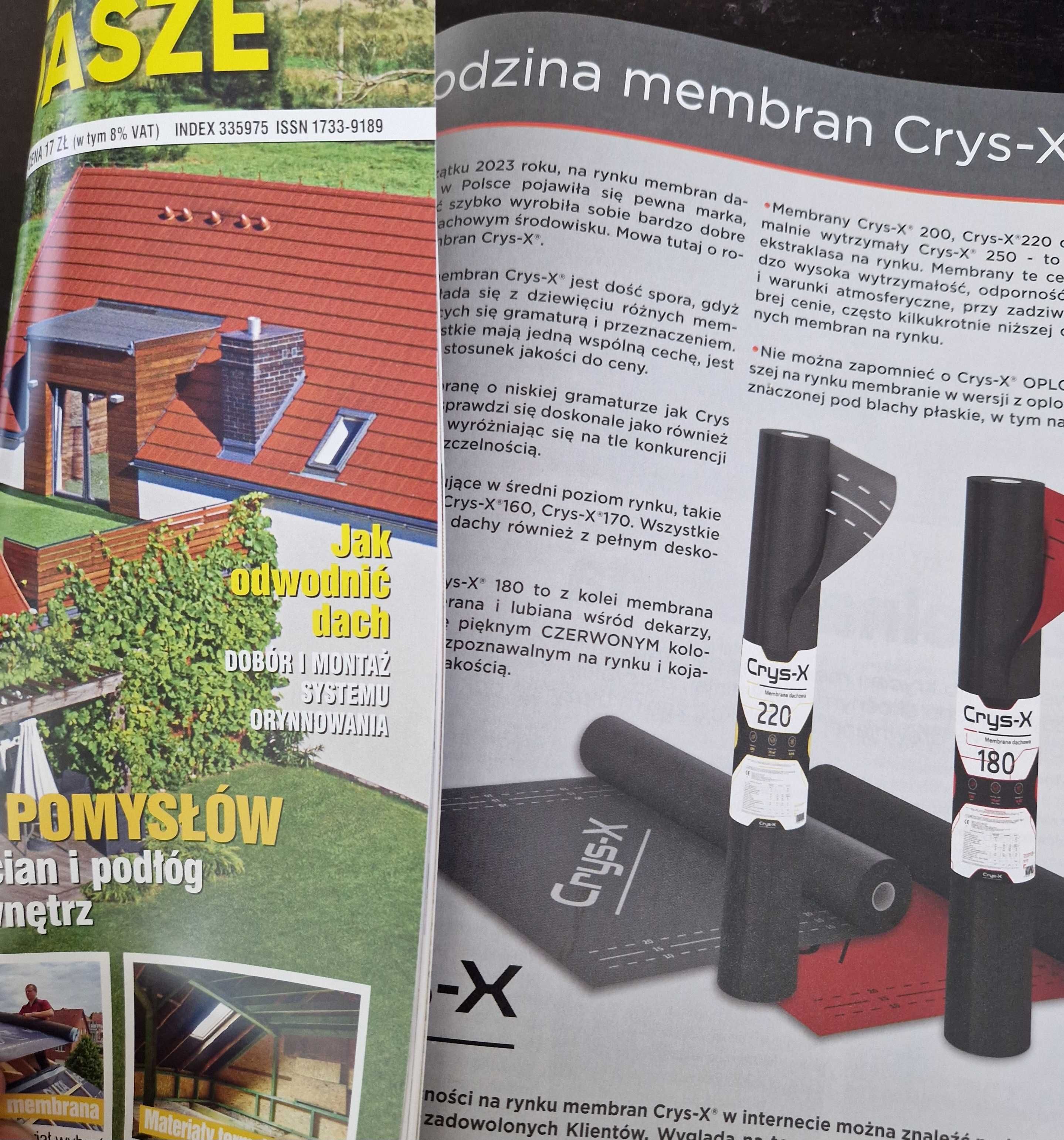 Membrana dachowa Crys-X 180 czerwona mocna | red strong roof membrane