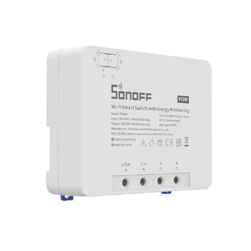 Switch Wi-Fi Inteligente Sonoff POWR3 Monitoramento de Energia