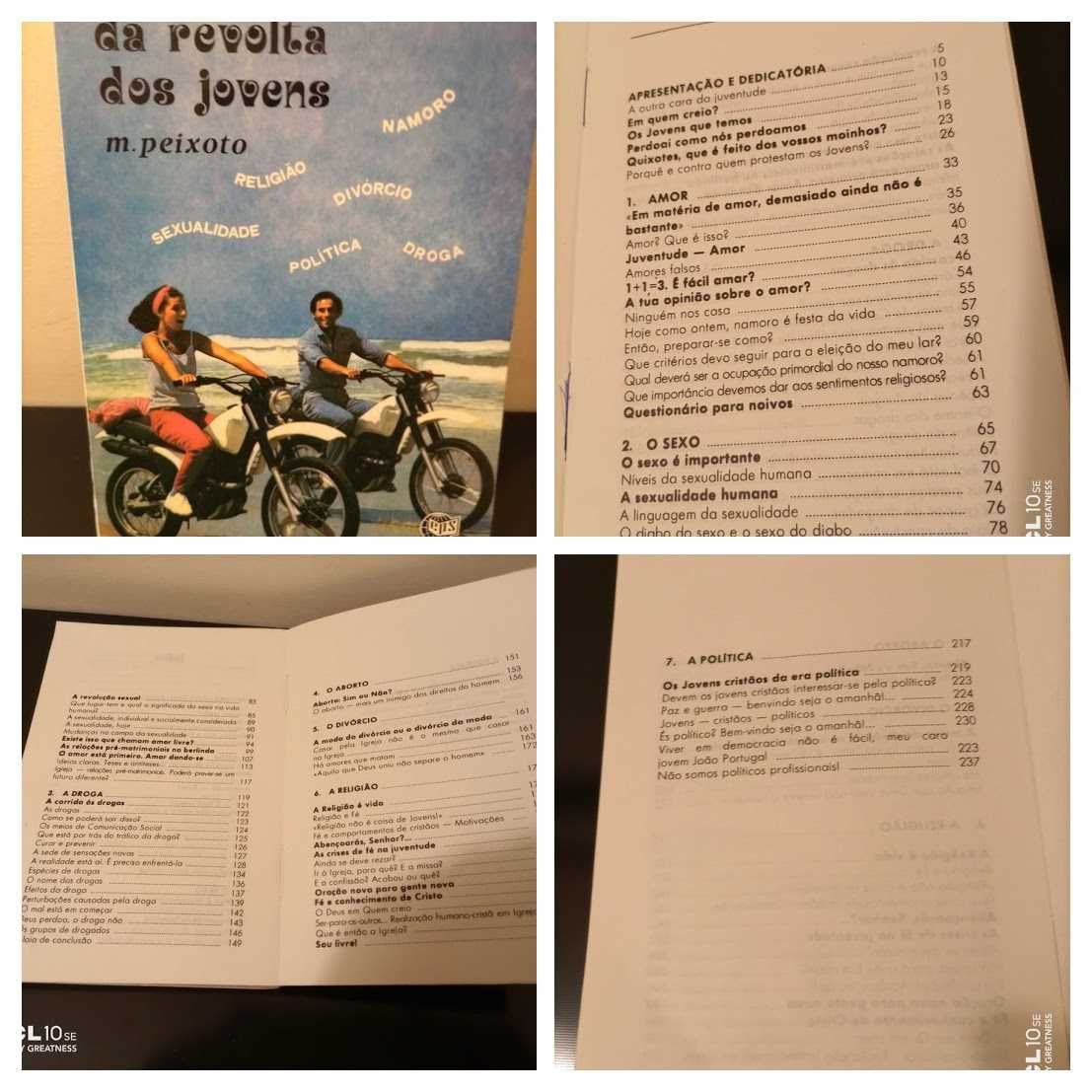 Livros "a raposa e a cegonha" e "pontos quentes da revolta dos jovens"