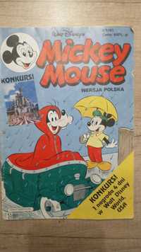 Mickey Mouse nr 5 1991 komiks lata 90 Myszka Miki