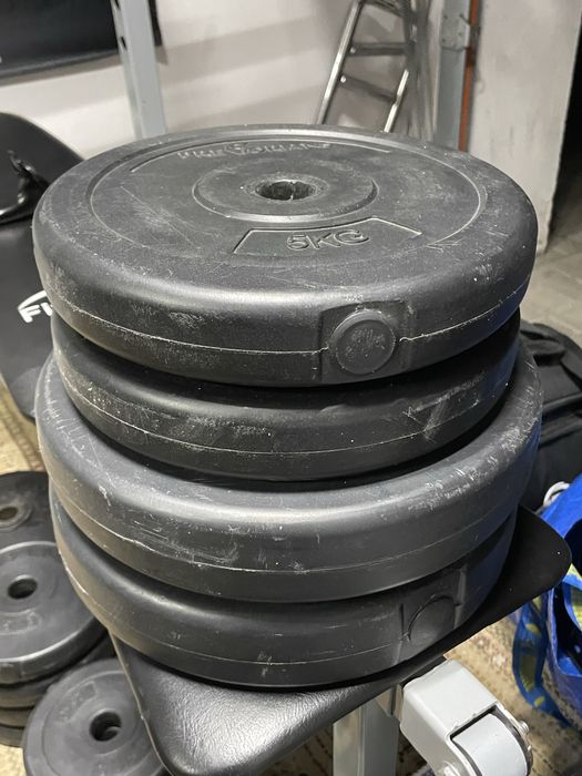 Obciazenie, talerze, silownia 2 x 5 kg, 2 x10 kg