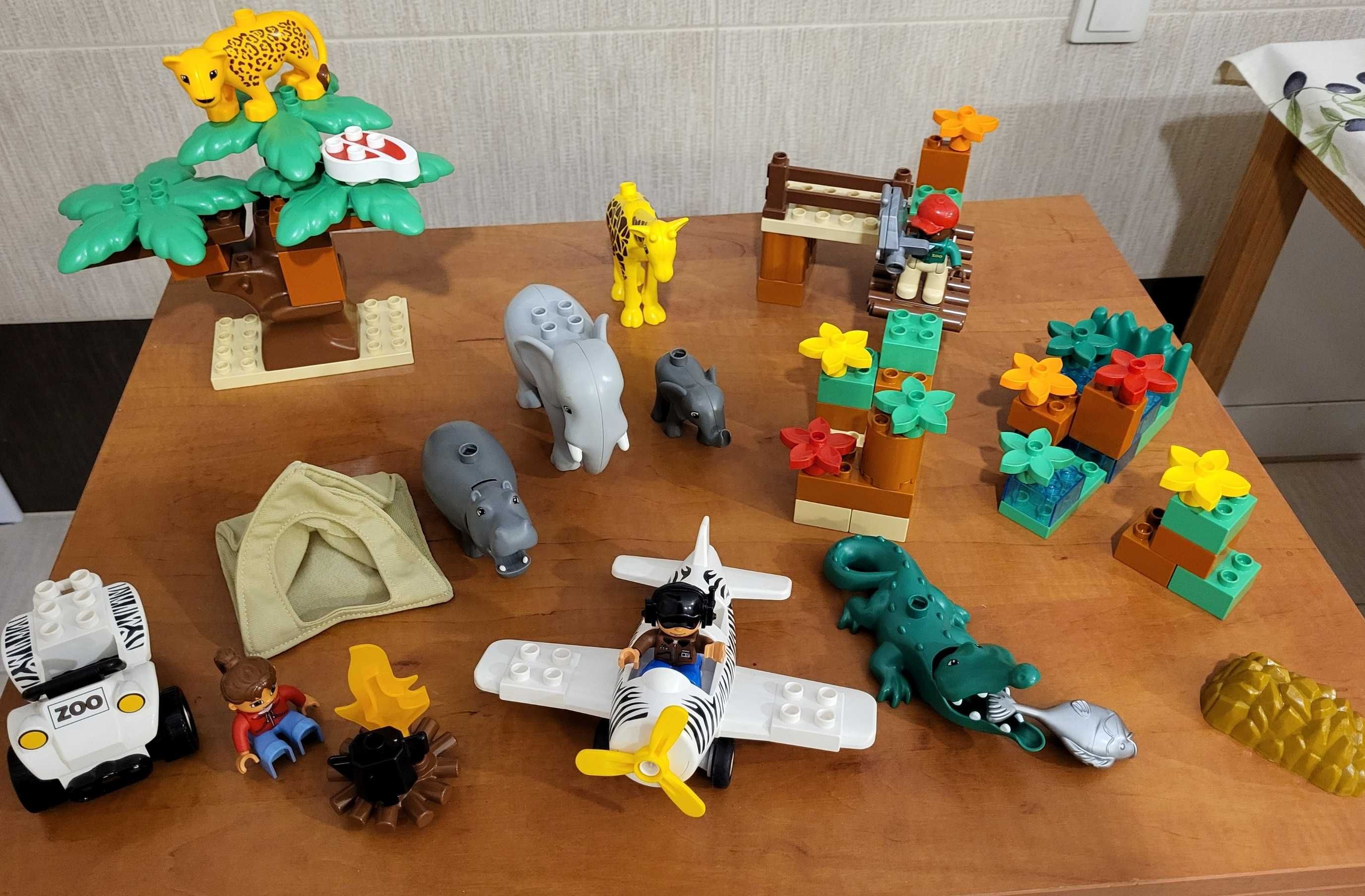 duży zestaw Lego Duplo Safari ZOO 6156 Unikat 70 części w tym 8 gratis