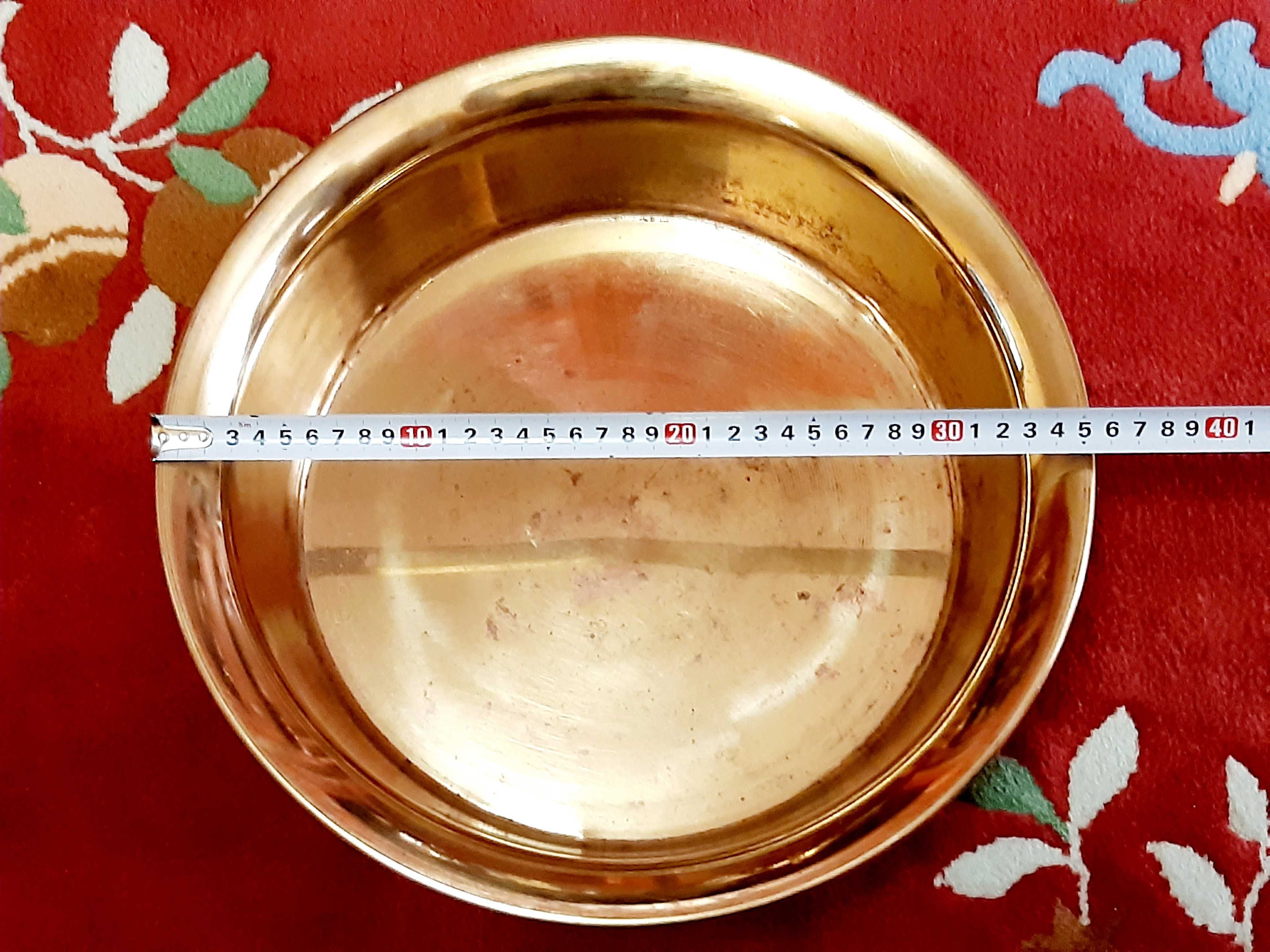 4.5 л Миска латунь, клеймо глухарь, старинный таз ссср, цена 4 р. 70 к