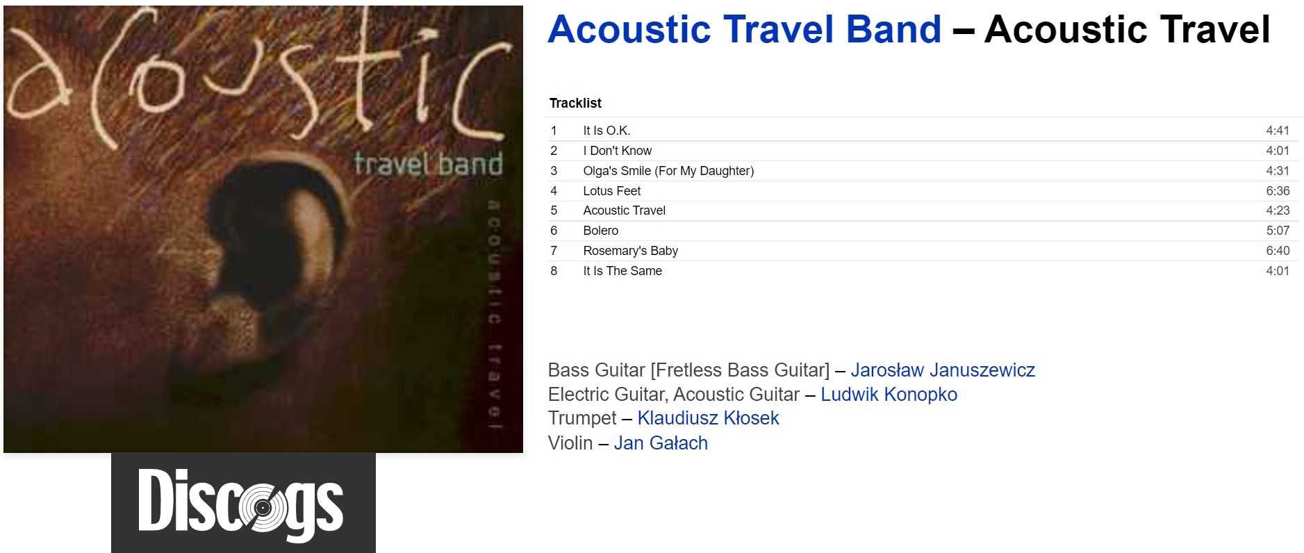 Jazz - Acoustic Travel Band " Acoustic Travel " Biały Kruck