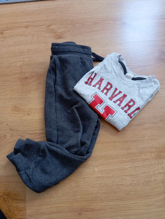 Zestaw h&m dresy i koszulka Basic 98 104