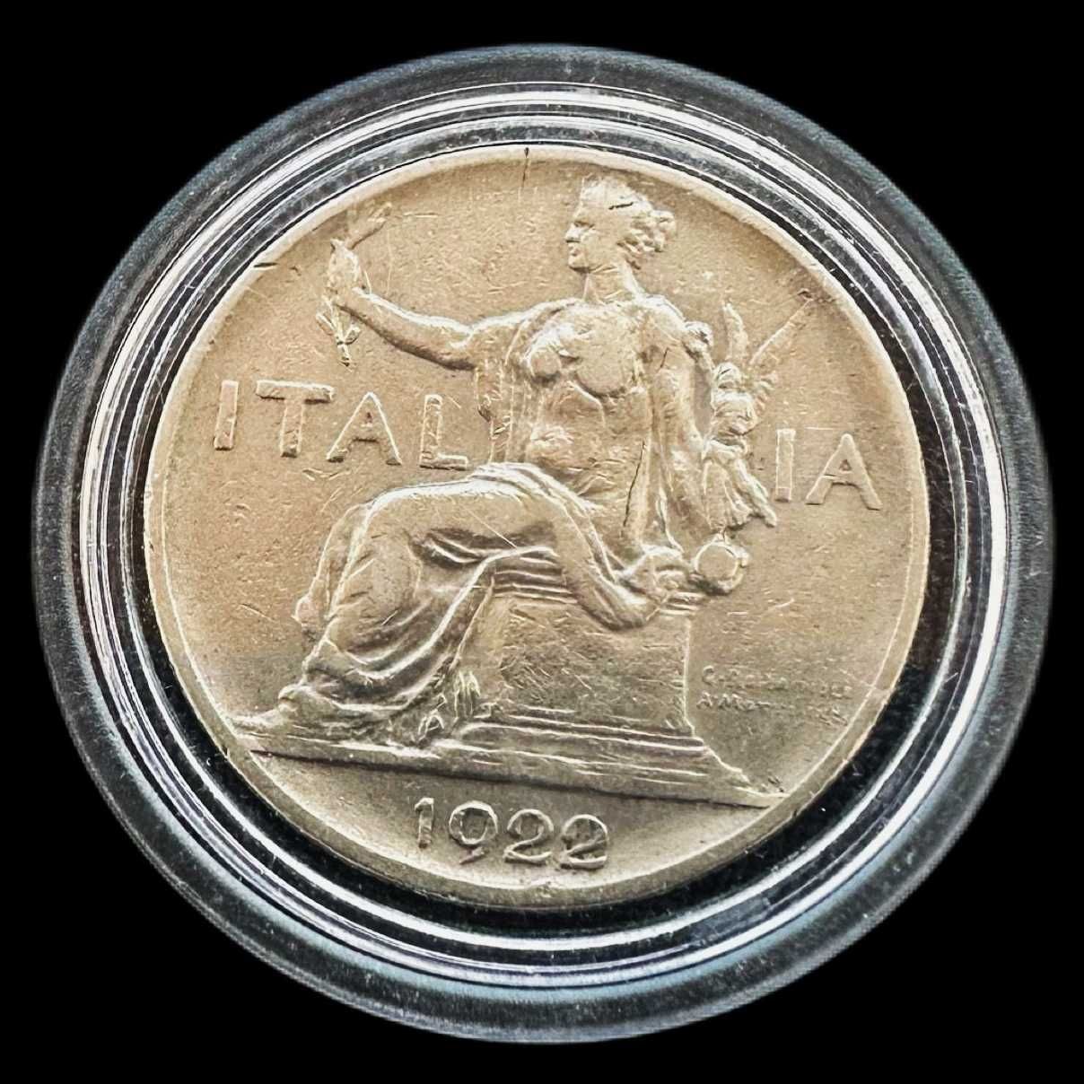 Moeda de 1 Lira - 1922 - Itália