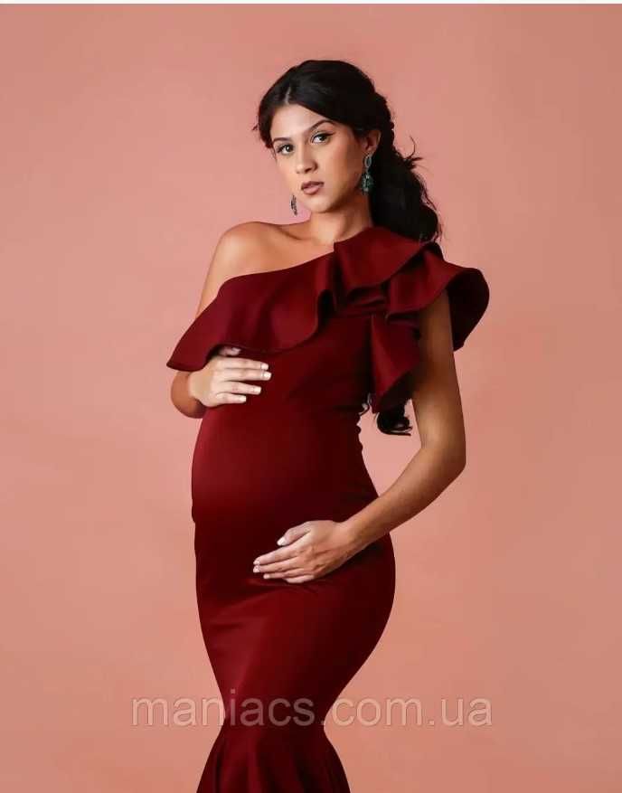 Платье для фотосессии беременной. Праздничное платье для беременной.