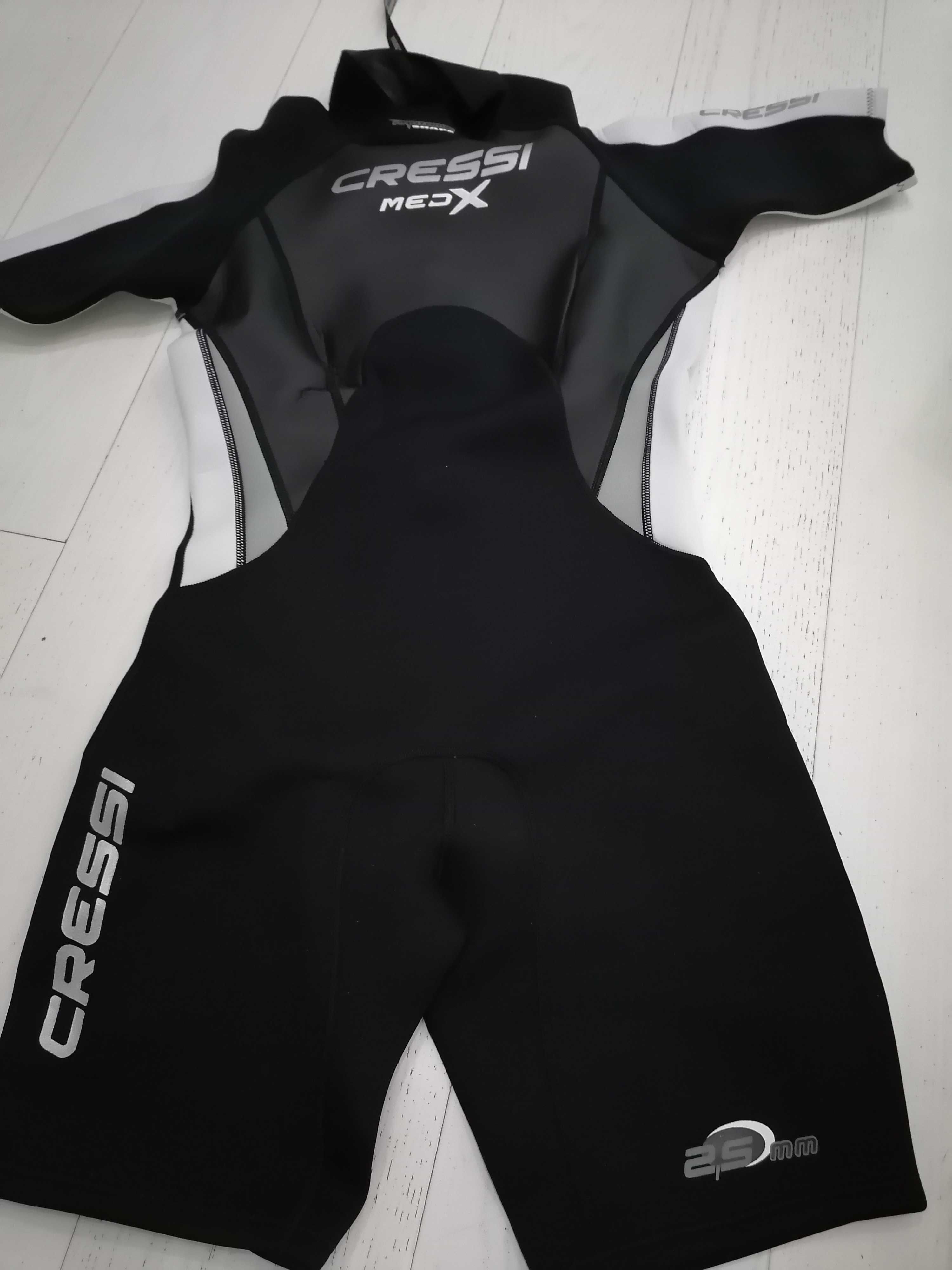 XL Cressi Damski kombinezon Med X Lady krótki 2,5 mm czarny 180-185cm