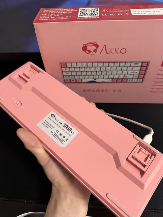 Ігрова клавіатура Akko 3068 v2 world tour tokyo