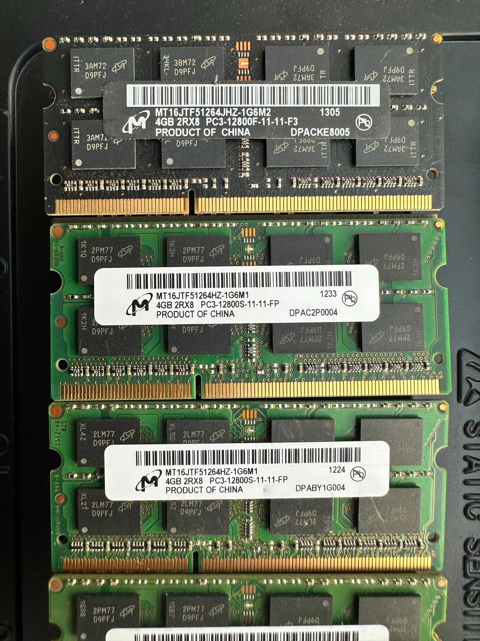 Память DDR3 1.5v 1600\1333 4\8gb НОУТБУКА So-Dimm Оперативна память