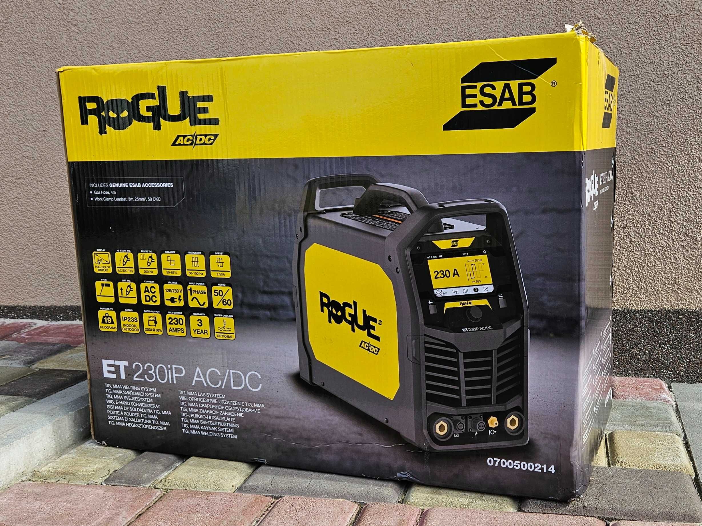 Зварювальний апарат Esab TIG Rogue 230iP A AC/DC