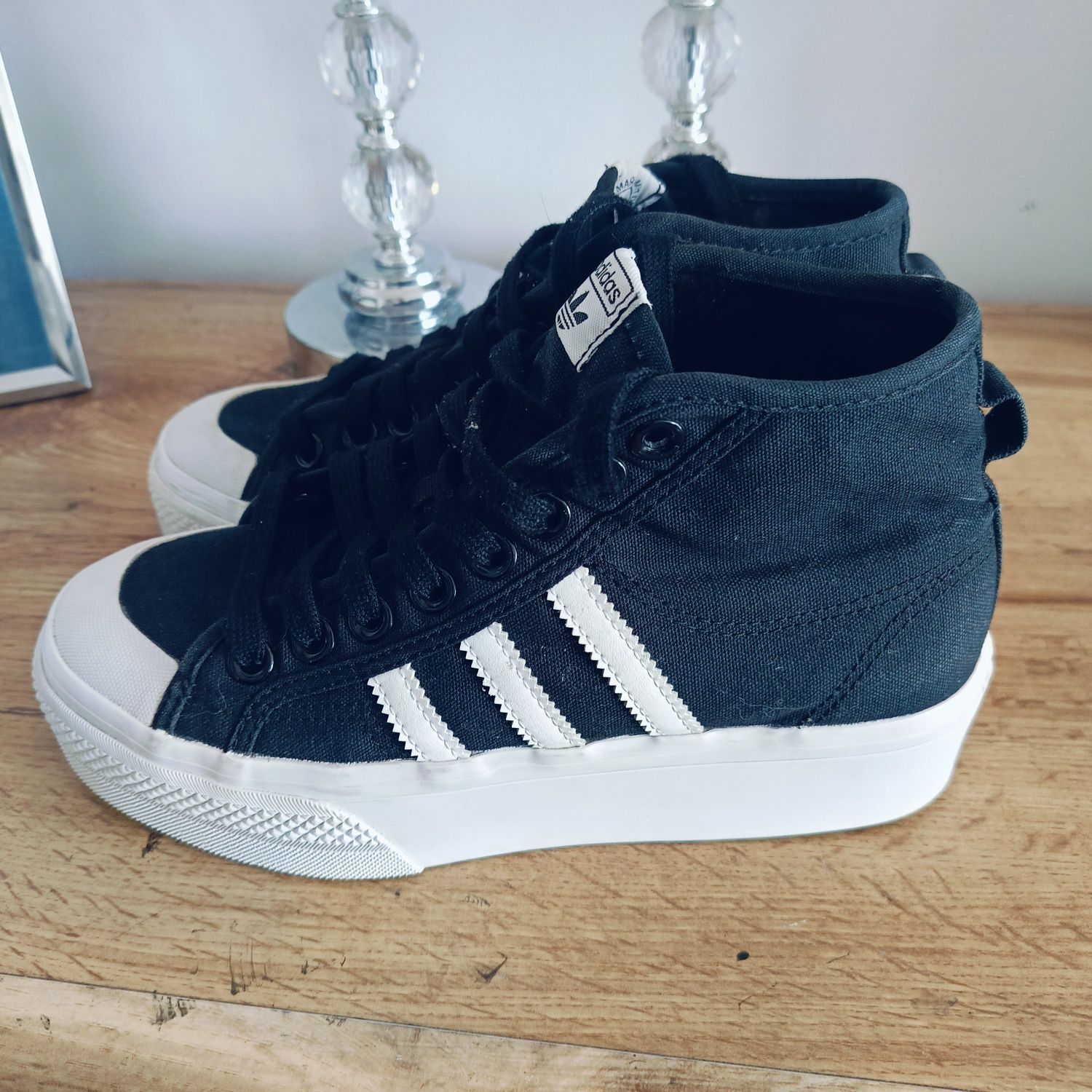 Trampki adidas nizza platforma 38 czarne
