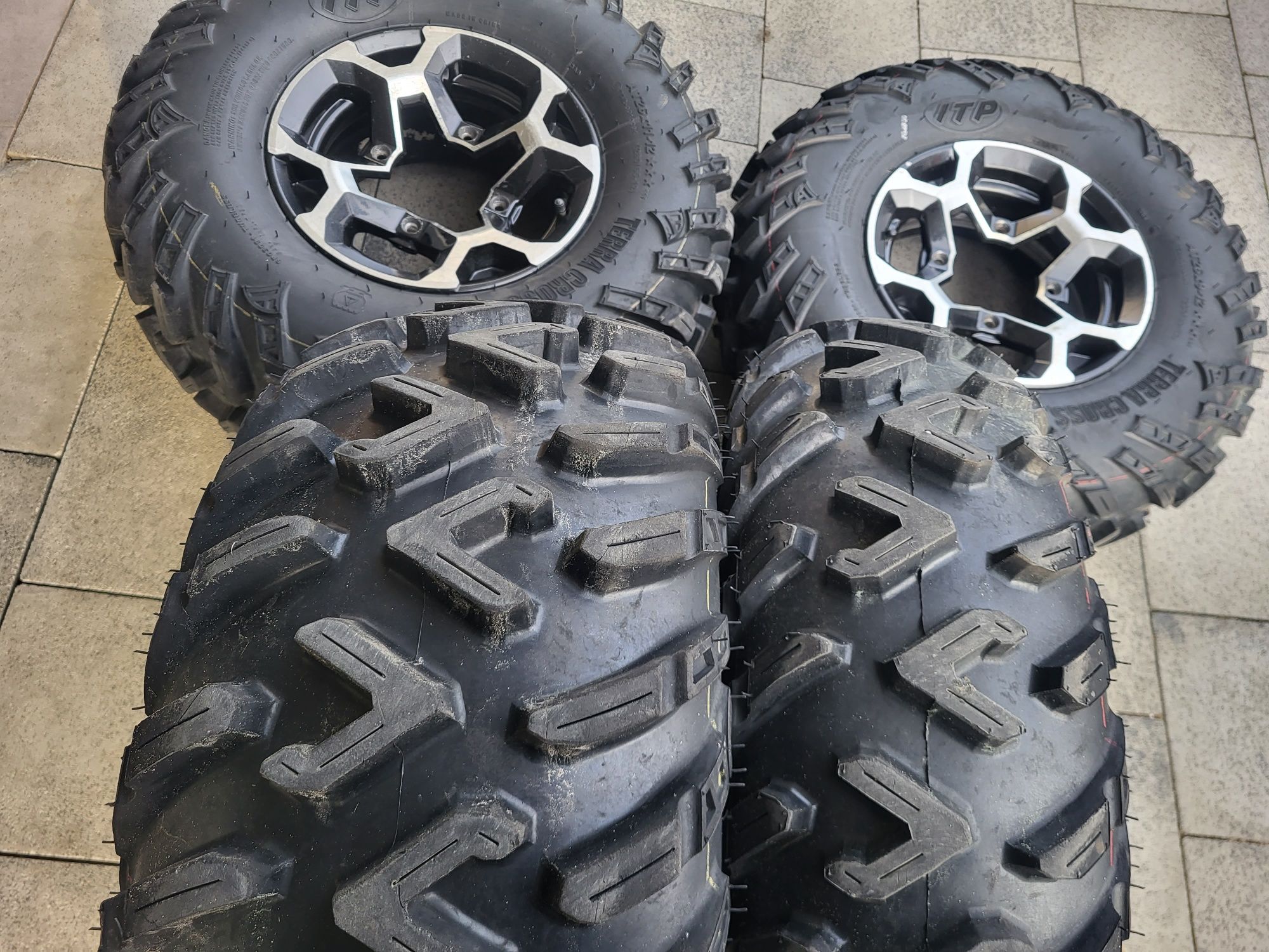 Koła 12 Can-AM Outlander Renegade Nowe opony ITP Terracross 26 4x136