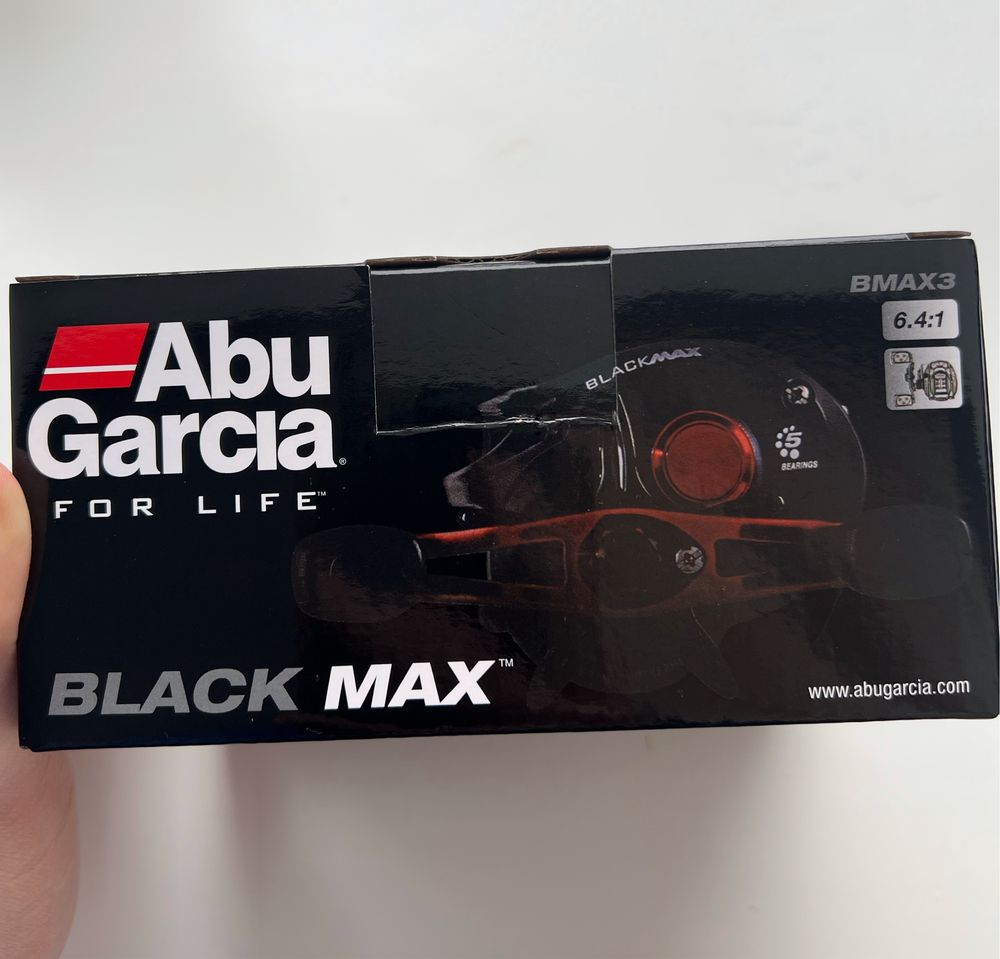 Мультиплікаторна котушка Abu Garcia Black Max3 ліва рука 202г макс 8кг