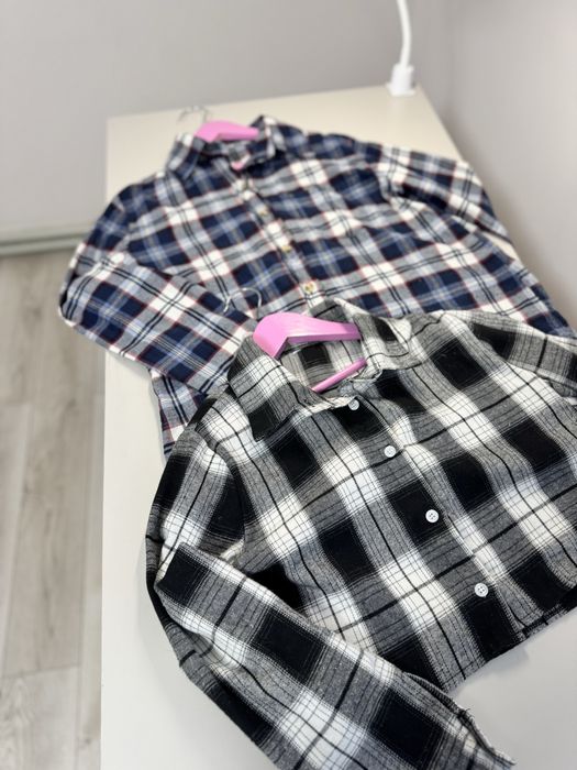 Сорочки в клітинку на 9 та 11 років для дівчат