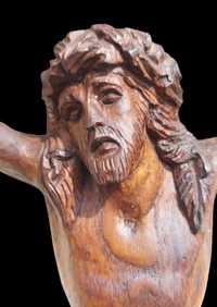 Crucifixo Grande  e  Cristo em Madeira