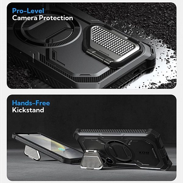 Etui Supcase IBLSN Armorbox Mag na Samsung Galaxy S25+ - czarne