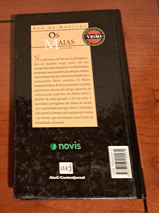 Livro  de Eça de Queiroz- Os Maias Volume I