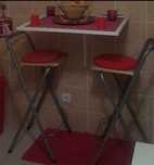 Conjunto Mesa e Bancos
