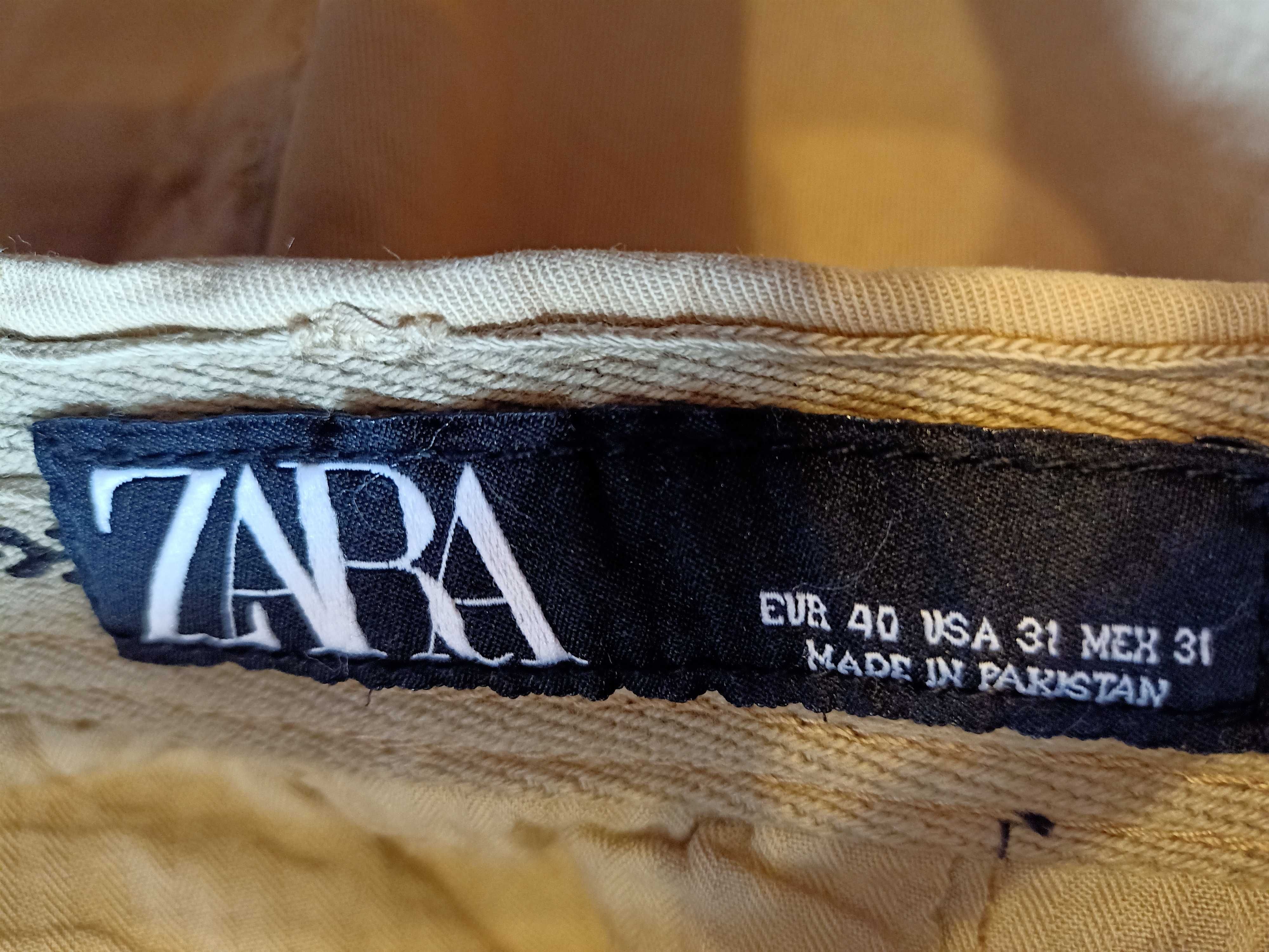 spodnie Zara EUR40 Sahara