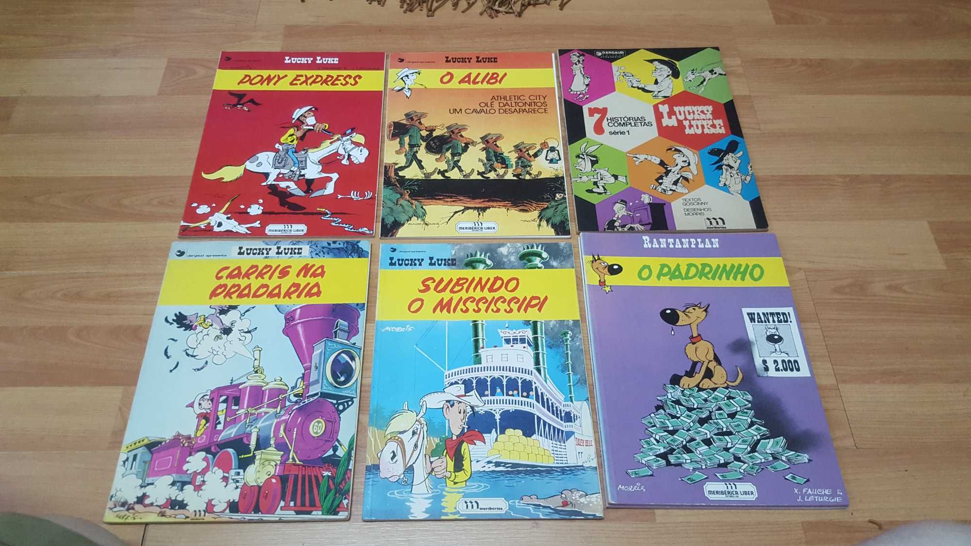 Lote de banda desenhada Lucky Luke