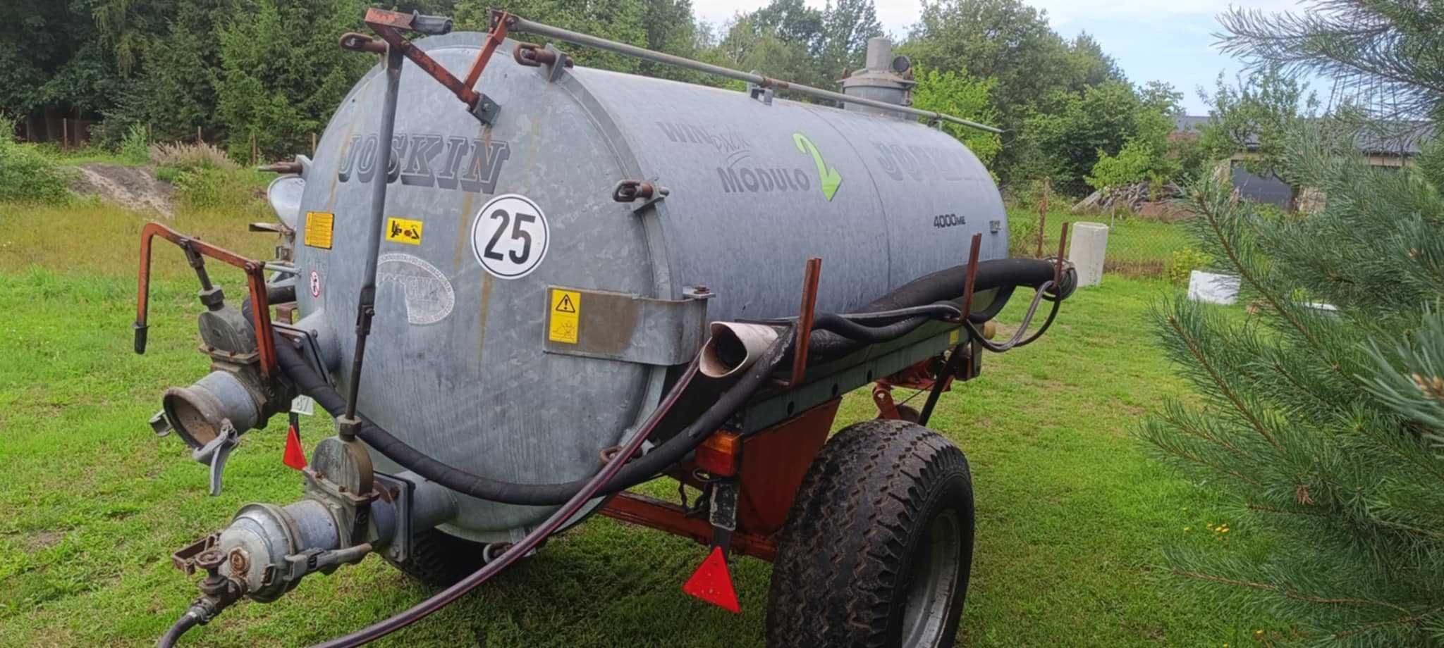 Beczkowóz beczka asenizacyjna kemper 4000L ocynk z DE jak joskin szamb