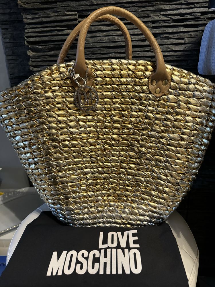 Love Moschino złoty koszyk