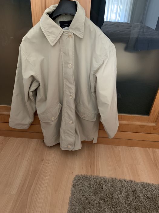 Blusão/ gabardine  bege Zara