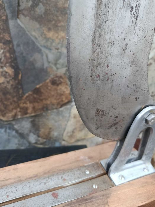 Grande Faça Corte Bacalhau Antiga Nova Robusta e Afiada 60 cm