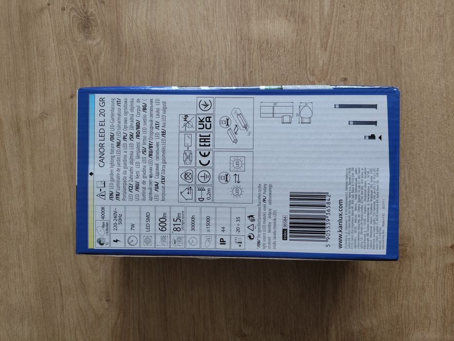 Lampa ogrodowa KANLUX zewnętrzna LED kinkiet