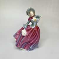 Porcelanowa dama figurka Royal Doulton kolekcjonerska kobieta suknia