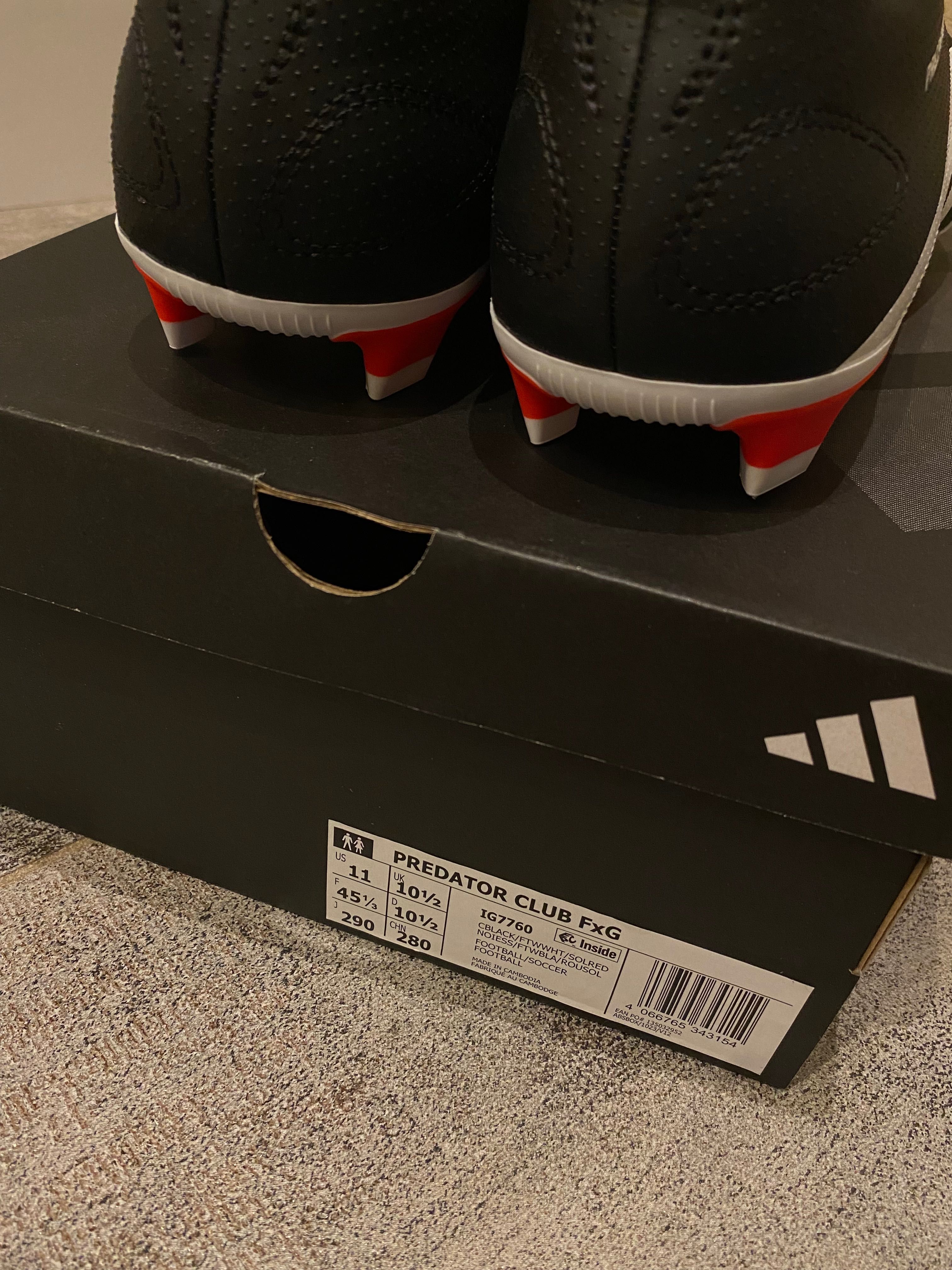 NOWE W PUDEŁKU Adidas Club FxG 44,5 r 28,5 cm korki buty piłkarskie