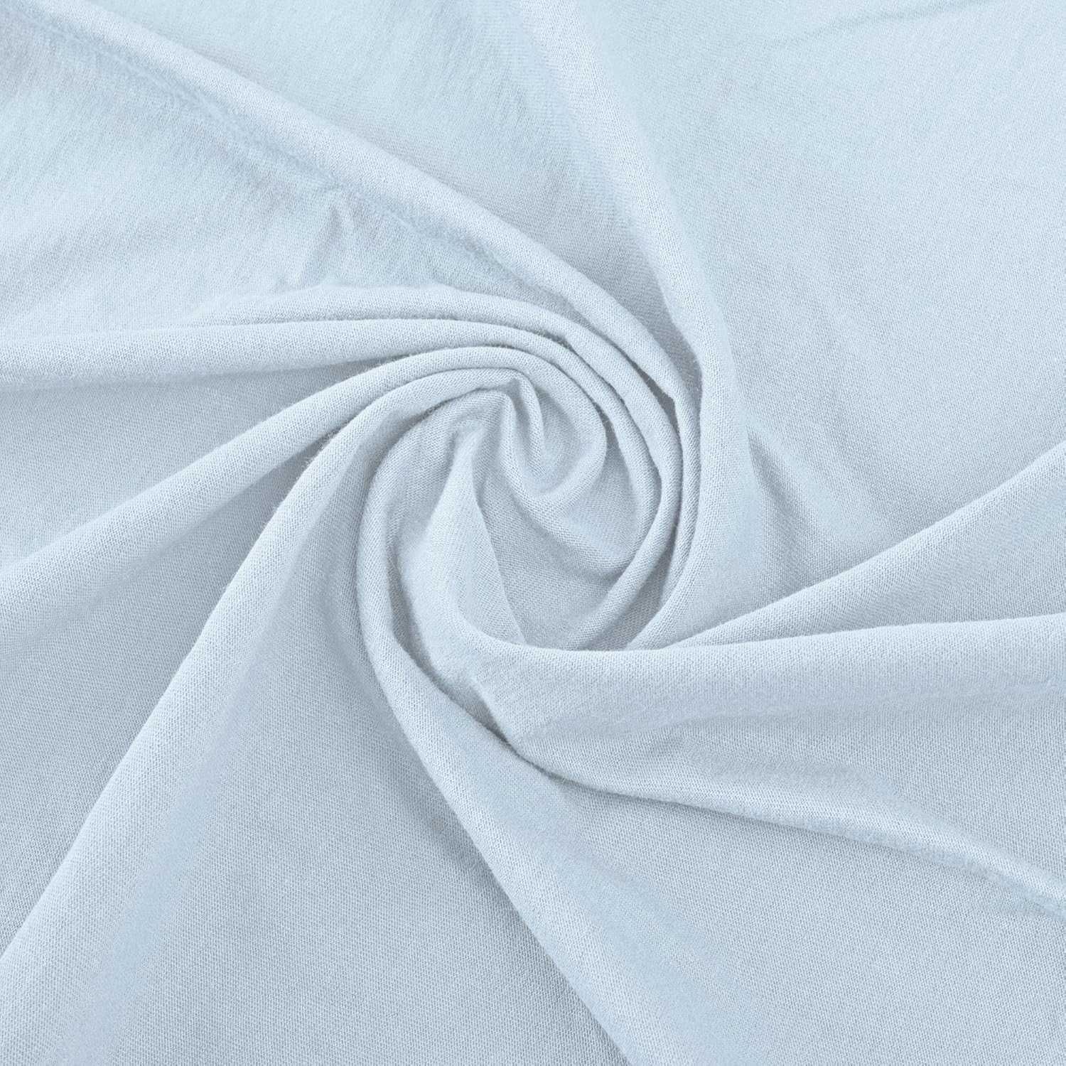 Prześcieradło z gumką Bawełniane 180 x 200 - 200 x 220 cm błękitne