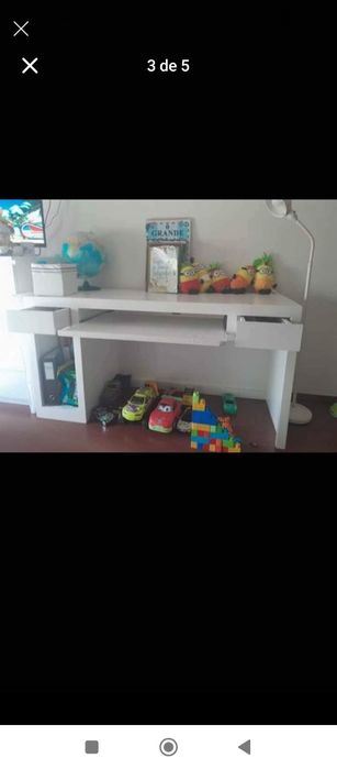 Secretaria madeira branca