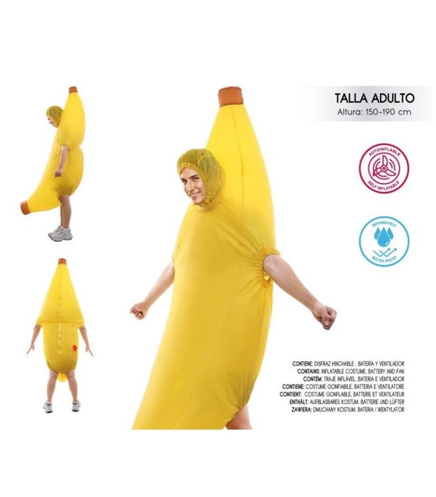 Kostium przebranie  dmuchany banan