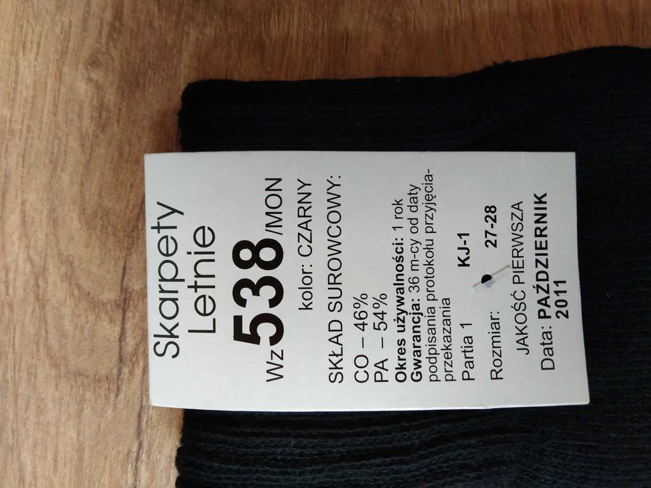 Skarpety letnie wz 538/MON