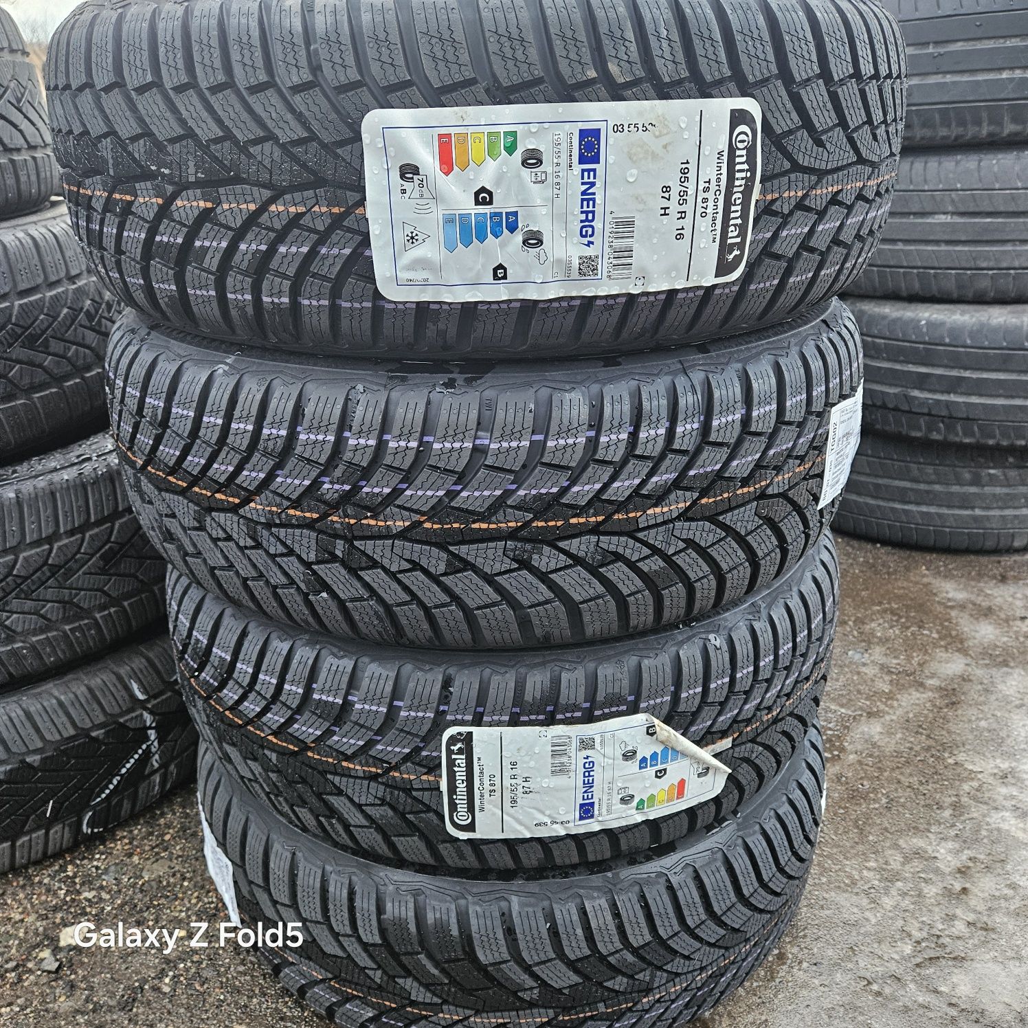 Nowe opony zimowe 195/55/16 87H Continental, 2024 rok