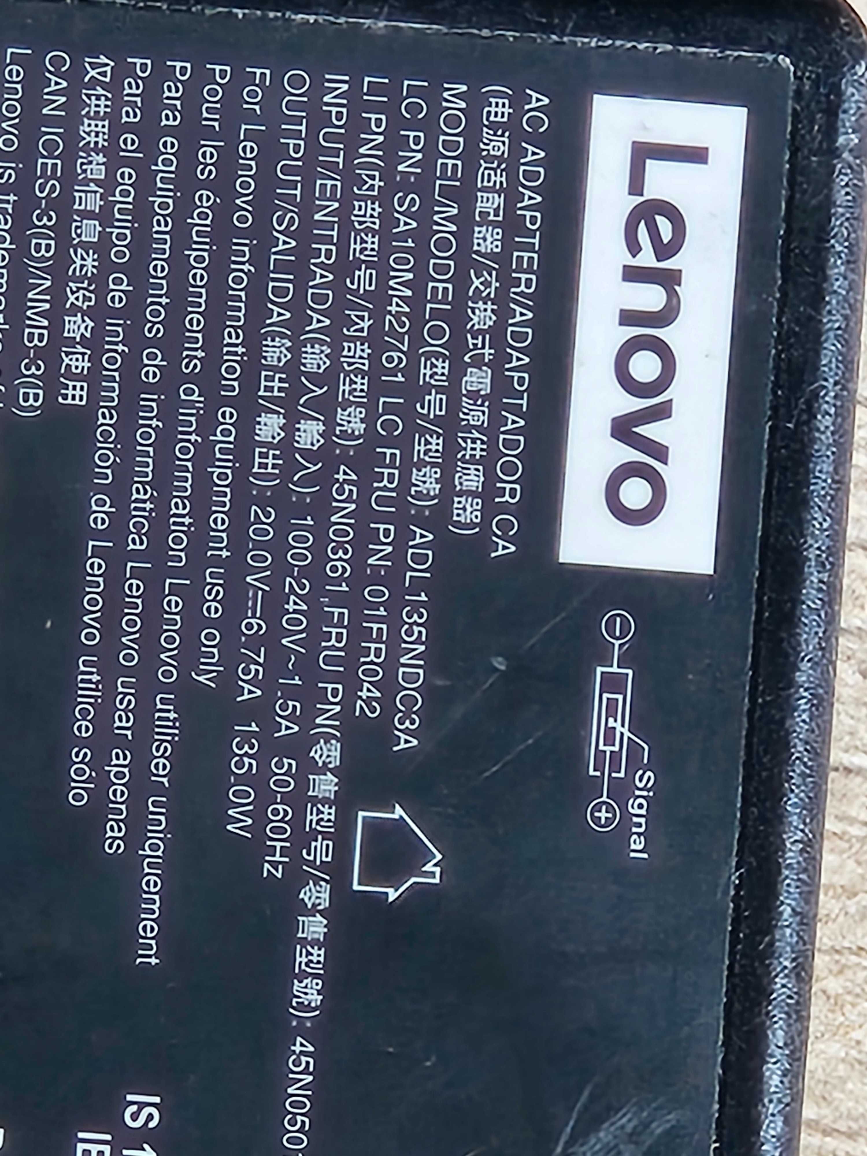 Zasilacz Lenovo ADL135NDC3A – 135W (oryginał z kablem zasilającym)
