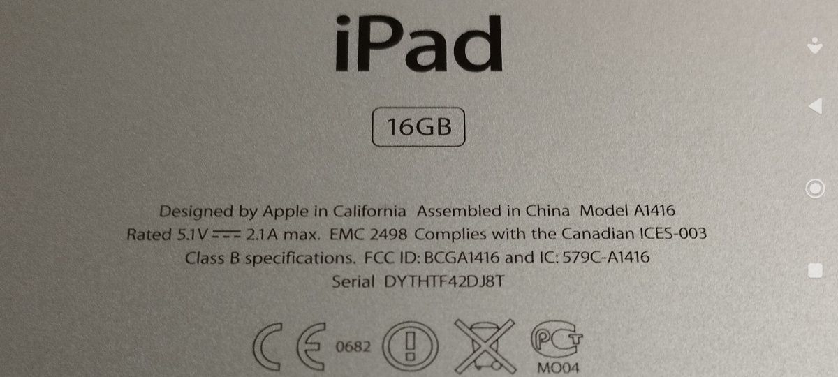 Ipad A1416 16gb, Відмінний стан