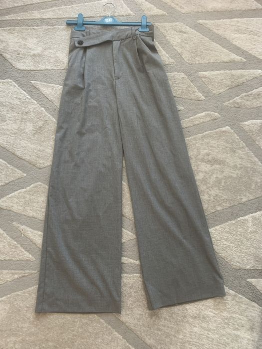 Штани wide leg Zara із защіпами брюки палаццо