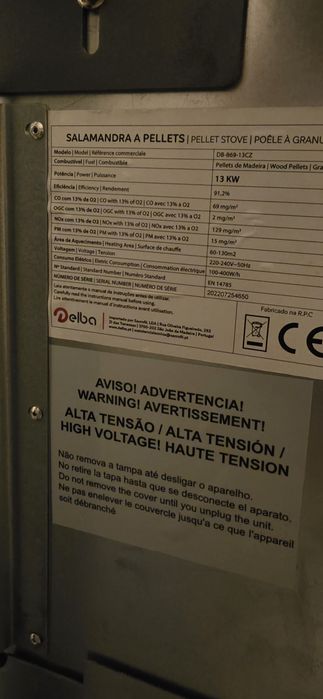 Salamandra A pellets Delba 13Kw