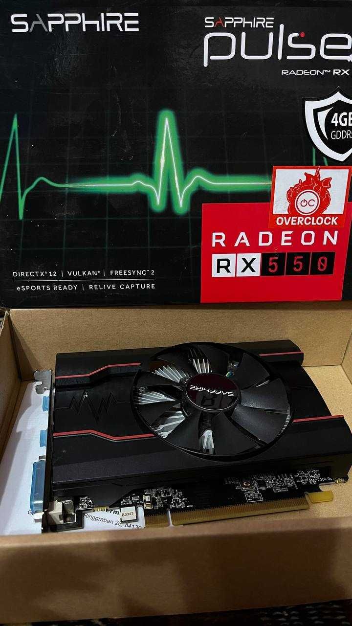 Sapphire RX 550 Pulse 4GB GDDR5