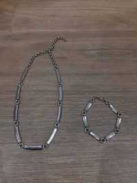 Conjunto de colar e pulseira
